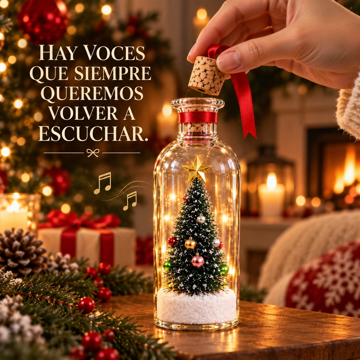 Adorno navideño con grabación de voz